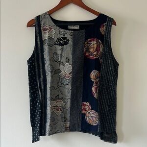 Women's Multicolor Patchwork Top